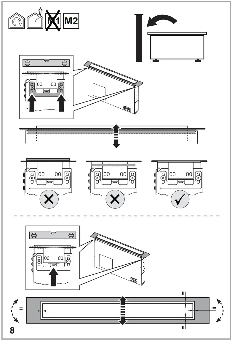 elica Getup 90cm Downdraft Extractor - Mounting 9