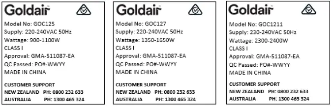 Goldair-GOC125-Slim-11-Fin-Oil-Column-Heater-fig-1