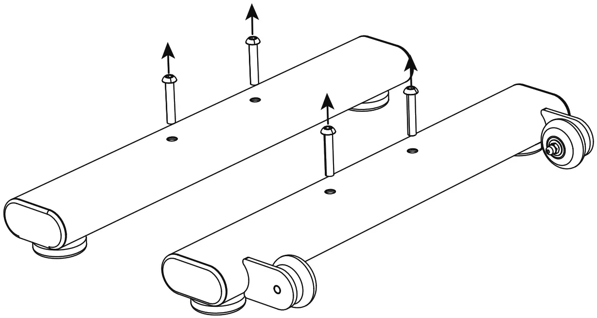 YESOUL YS 002 M1 Spin Smart Cycling Bike - Bottom Tube
