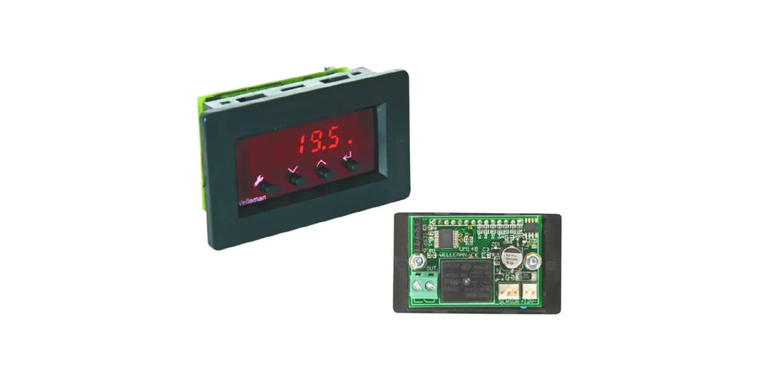 Velleman Vm148 Programmable Thermostat Instruction Manual