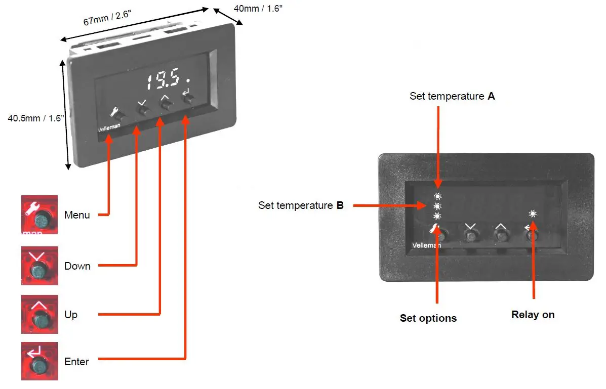 velleman VM148 Programmable Thermostat-fig-2
