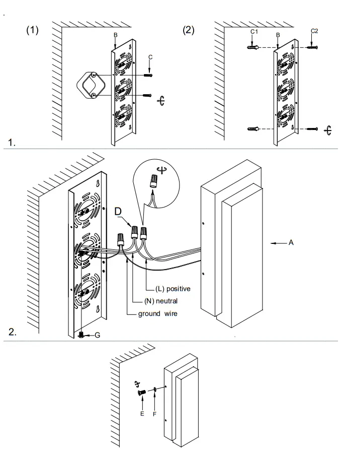 MAXIM LIGHTING E30186-01BK Lightray 2-Light Wall Sconce - Lightray 1