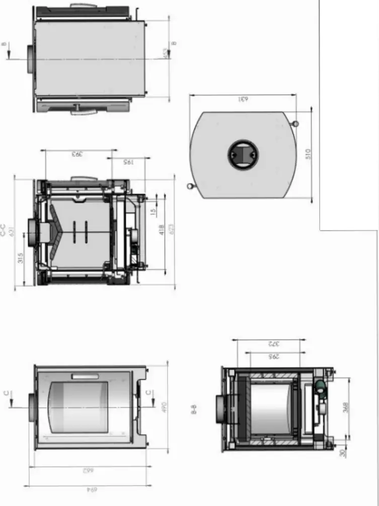 Mendip Stoves SE Woodland SE Multi fuel Stove - Catalyst