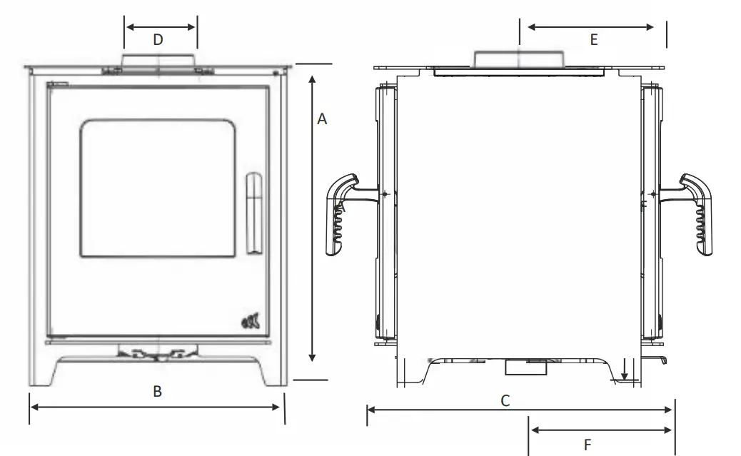 Mendip Stoves SE Woodland SE Multi fuel Stove - Parts