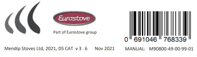 Mendip Stoves SE Woodland SE Multi fuel Stove - barcode