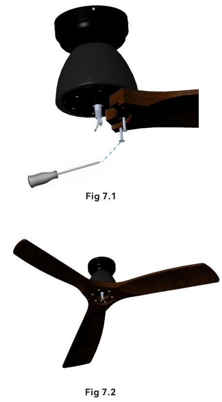 CARRO Integrated LED Indoor Outdoor Nickel DC Motor Smart Ceiling Fan w Light Remote - fig 11