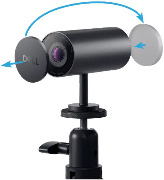 Setting webcam tripod