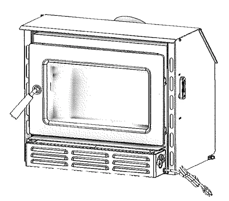 SW1.8 27 Inch Wood Burning Fireplace