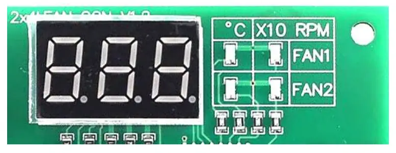 3-Digit and LED Indicator Description