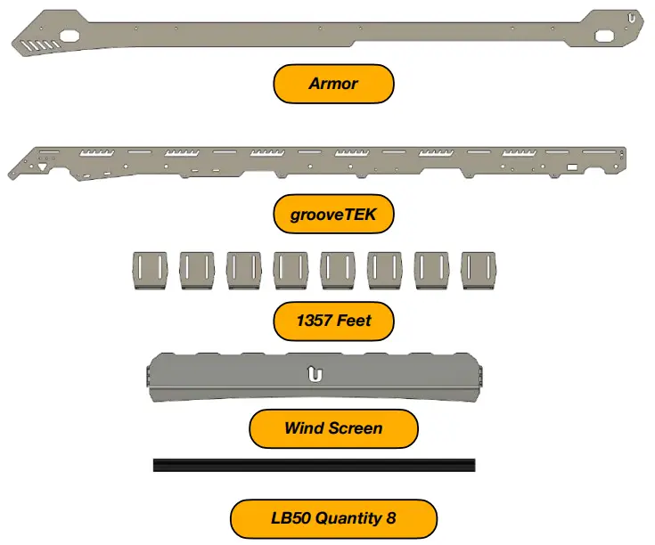 UPTOP Alpha Defender 110 Roof Rack - Component