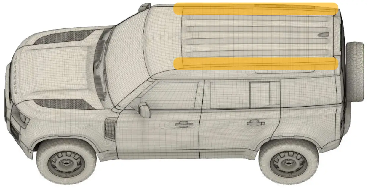 UPTOP Alpha Defender 110 Roof Rack - Figure