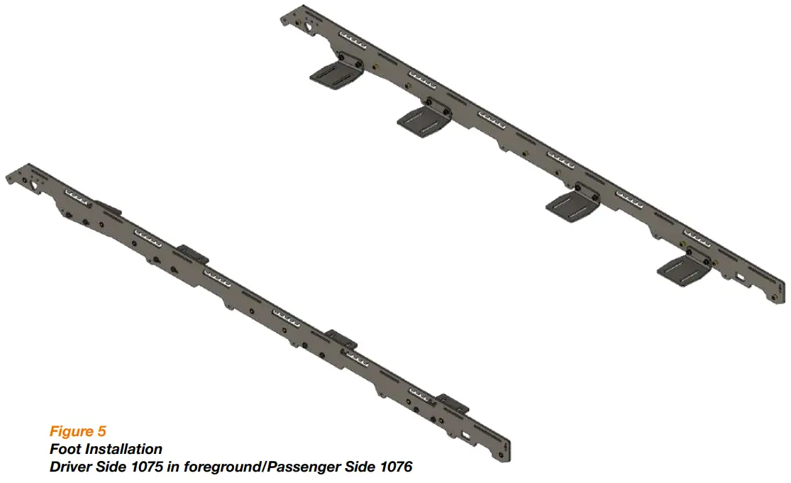 UPTOP Alpha Defender 110 Roof Rack - Foot Installation