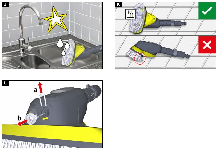KARCHER WB 7 Plus 3 in 1 Wash Brush - Assembly 1