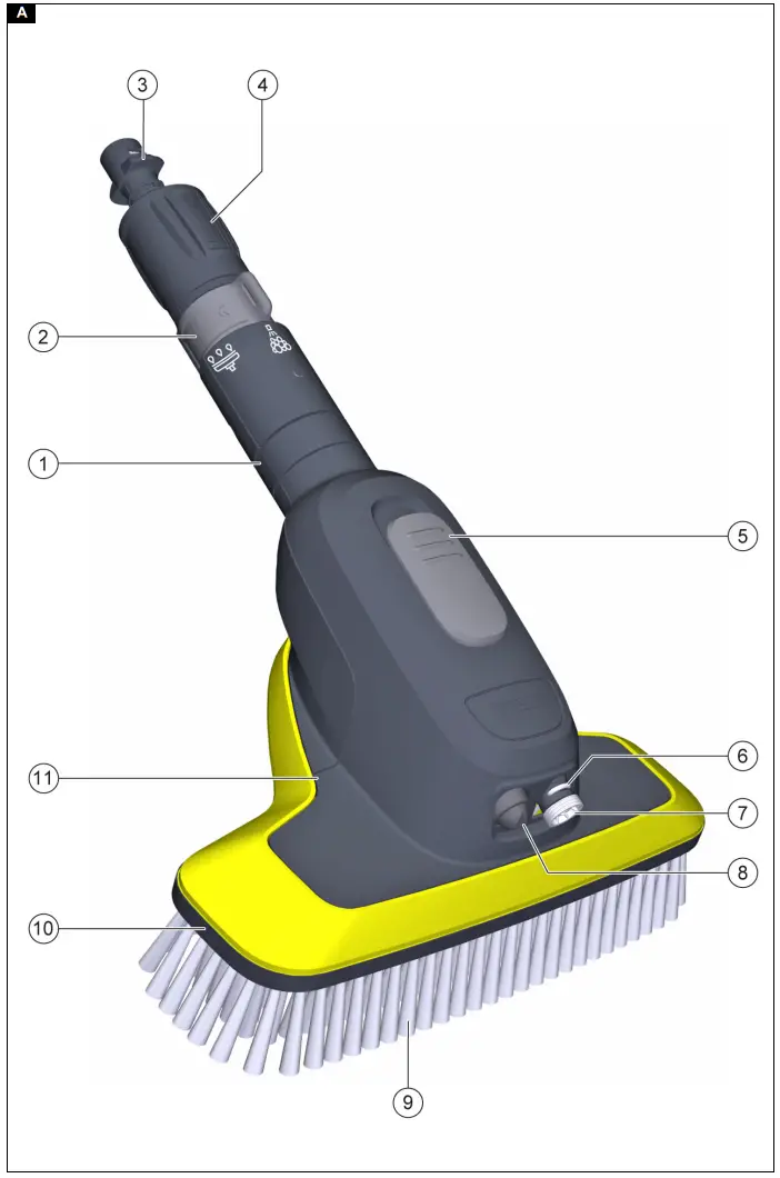KARCHER WB 7 Plus 3 in 1 Wash Brush - Description