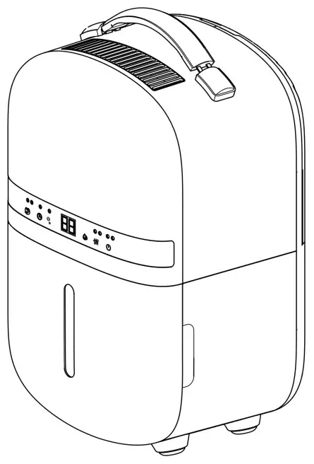 electriQ AQUA-DRY 5L Compressor Dehumidifier