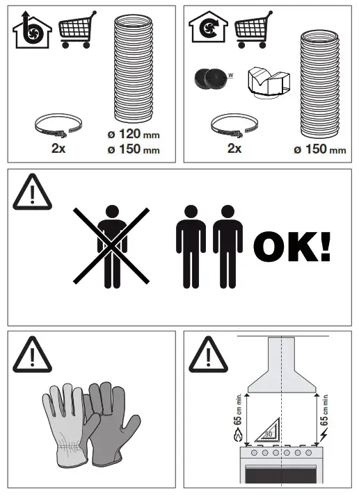 belling 444411676 Farmhouse 110PYR 110cm Chimney Cooker Hood - fig 1