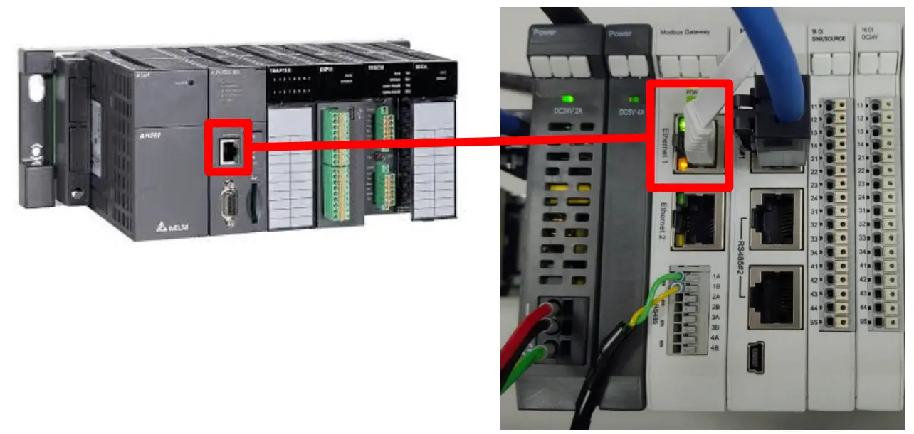 DAUDIN AH500 Series Modbus TCP Connection - gateway