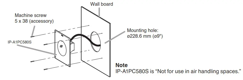 TOA IP A1PC580R IP Ceiling Mount Speaker - fig8