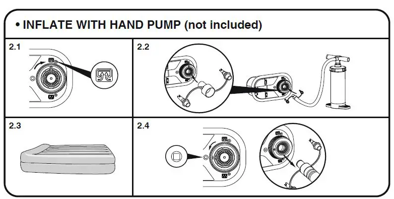 Bestway P3150 Maroon 20 Inch Queen Air Mattress with Built-In Pump-fig-2
