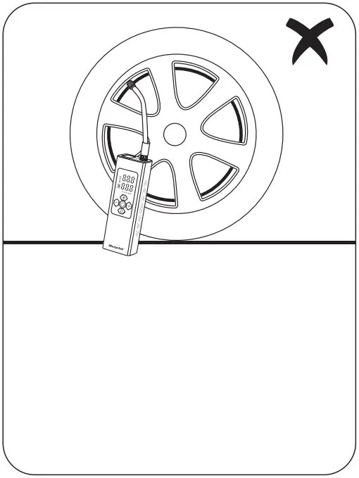 Morpilot MS22C-003 Tire Inflator Portable Air Compressor - Operation Note 1