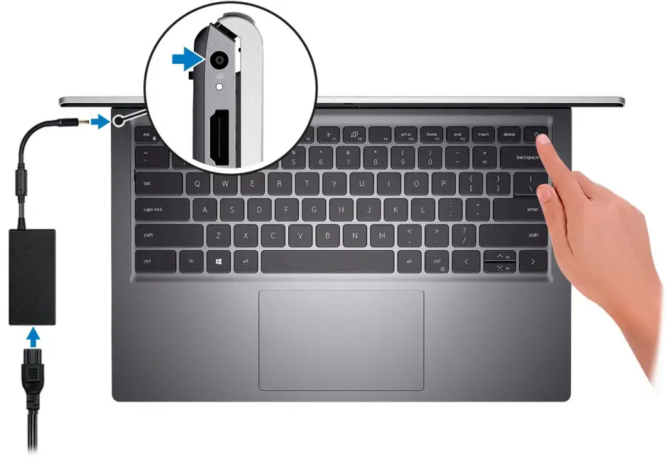 Adapter Connect press the power button