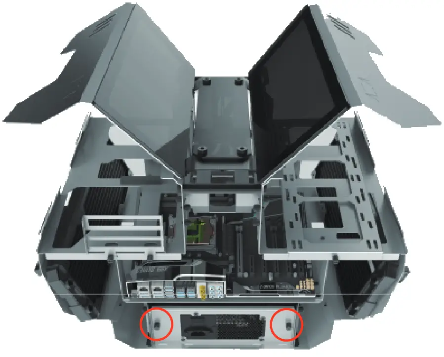 AZZA CSAZ-807 Overdrive Innovative ATX Case - Motherboard 4