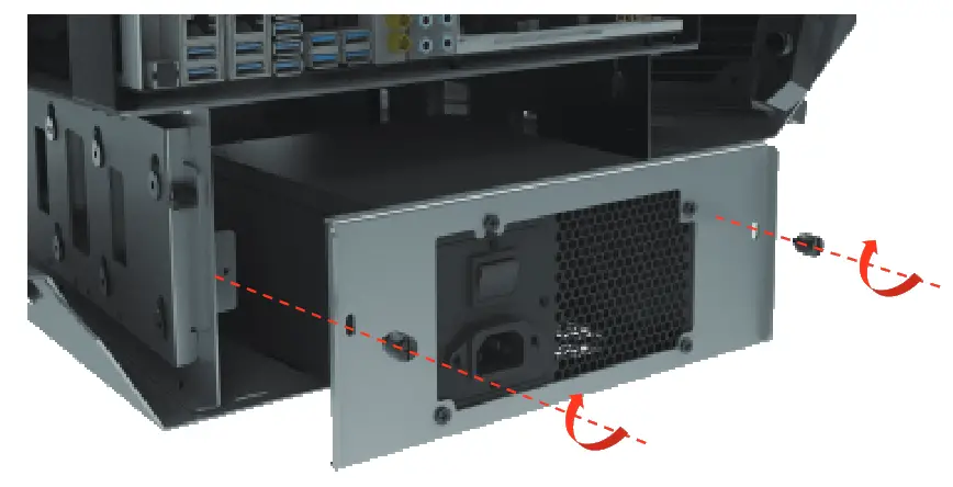 AZZA CSAZ-807 Overdrive Innovative ATX Case - power supply