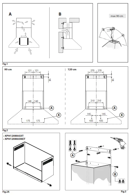 BERTAZZONI KPH90MASXT Cooker Hood