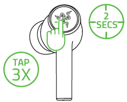 GIGABYTE B650 Razer Hammerhead True Wireless - GAMING MODE