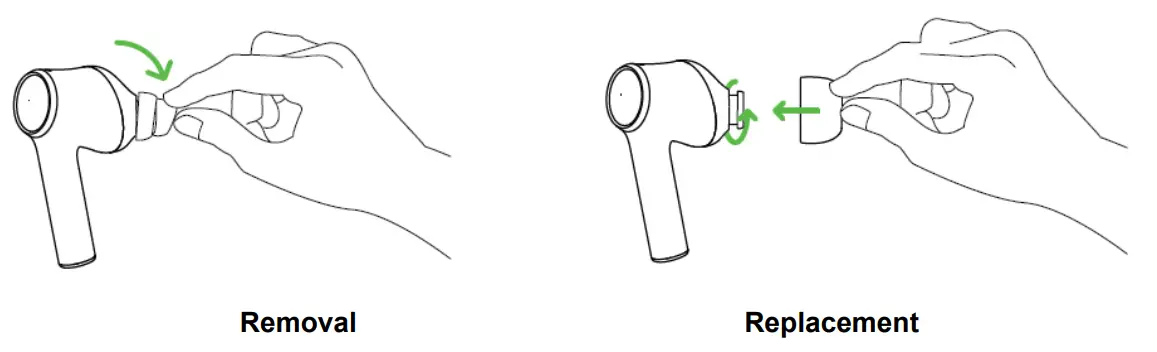 GIGABYTE B650 Razer Hammerhead True Wireless - SILICONE