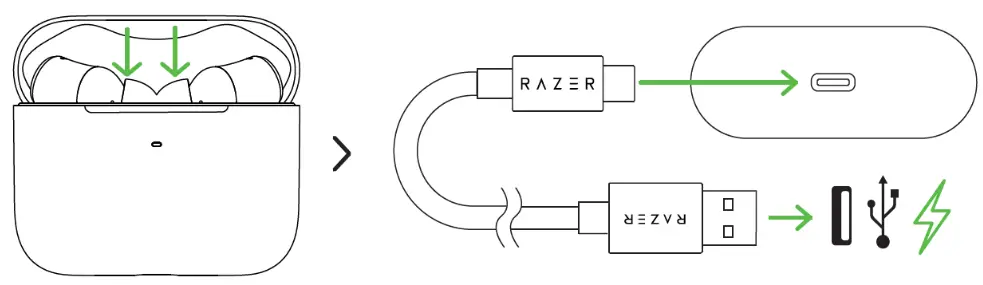 GIGABYTE B650 Razer Hammerhead True Wireless - SILICONE1