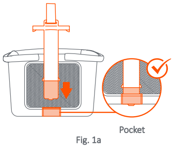 baby trend BT06 Series Modular Storage Basket for Morph Single to Double Stroller - BASKET connectors