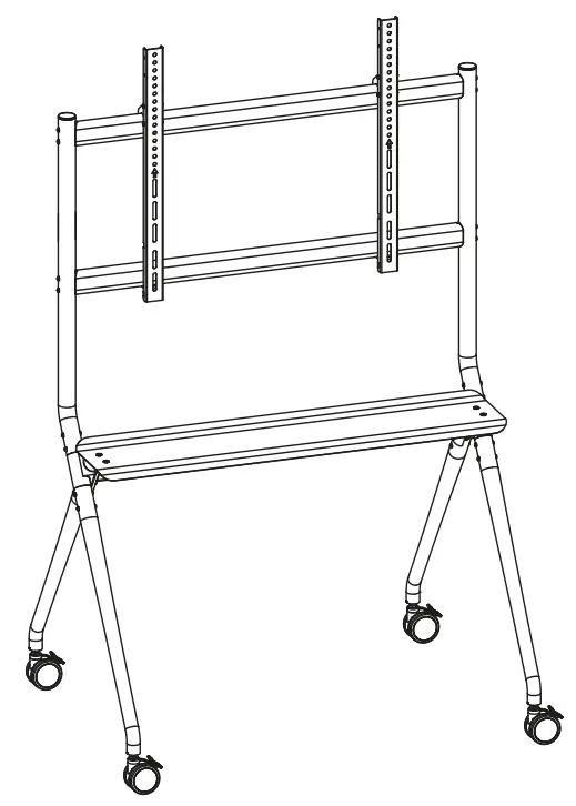 TooQ iSTAND Floor Support with Wheels Monitor TV