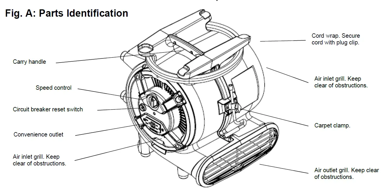 DRI-EAZ Sahara Pro X4 TurboDryer Airmover 1