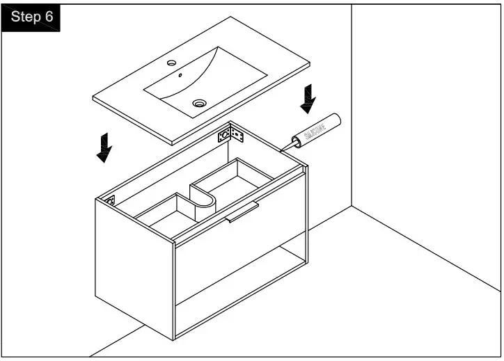 Jim s Maison JMJ-BCB-43 Bathroom Vanity Instruction Manual - Fig 6