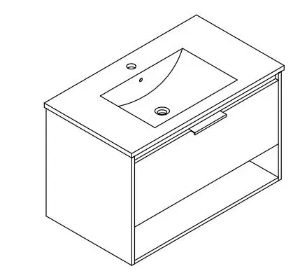 Jim s Maison JMJ-BCB-43 Bathroom Vanity Instruction Manual - Main Product
