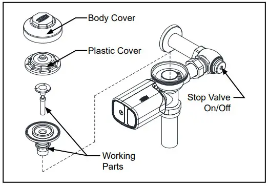 ZURN ZER-SM Series Automatic Battery Powered Flush Valve - Fig14