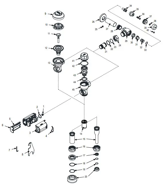 ZURN ZER-SM Series Automatic Battery Powered Flush Valve - Fig17