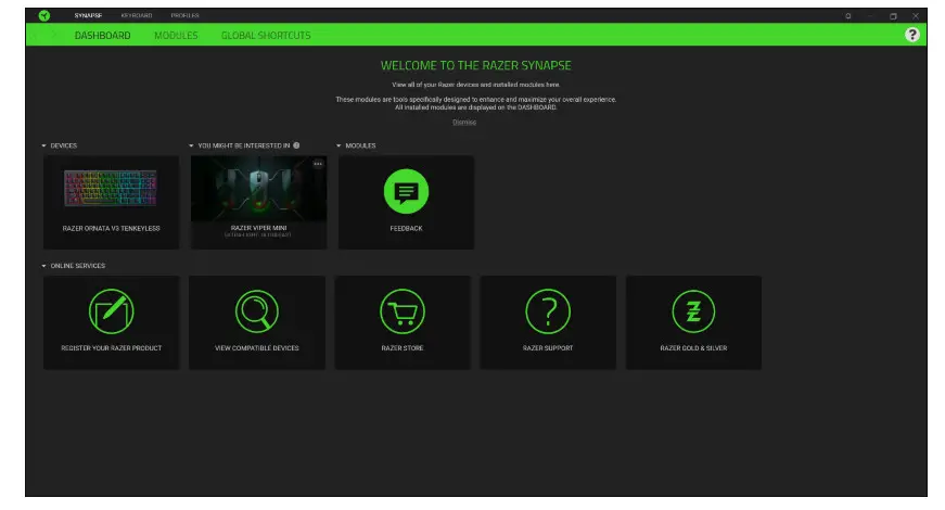 RAZER Ornata V3 TKL Gaming Keyboard - fig 1 2