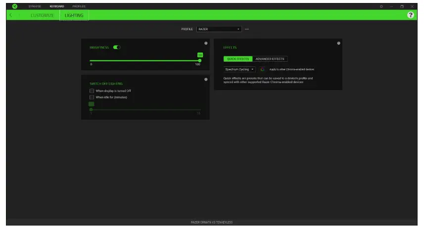 RAZER Ornata V3 TKL Gaming Keyboard - fig 1 9