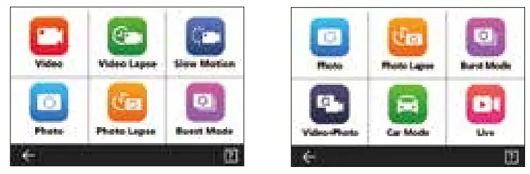 SJCAM SJ10 Pro 4K Action Camera - Pull up screen