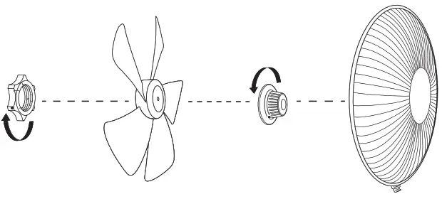 SIGURO SGR-FN-S470W Stand Fan - ASSEMBLY1