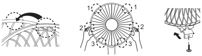 SIGURO SGR-FN-S470W Stand Fan - ASSEMBLY2