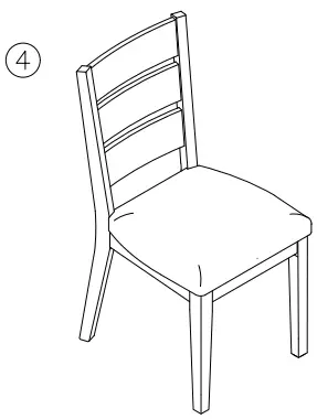 ASHLEY D754-01 Grindleburg Ladderback Dining Chair - fig 4