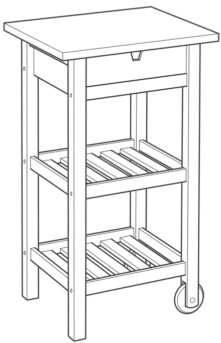 FORHOJA Kitchen Cart