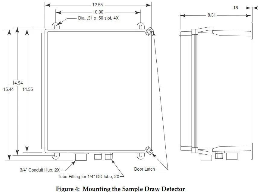 RKI INSTRUMENTS 35-3010RK-05 Sample Draw Detector - ample Draw