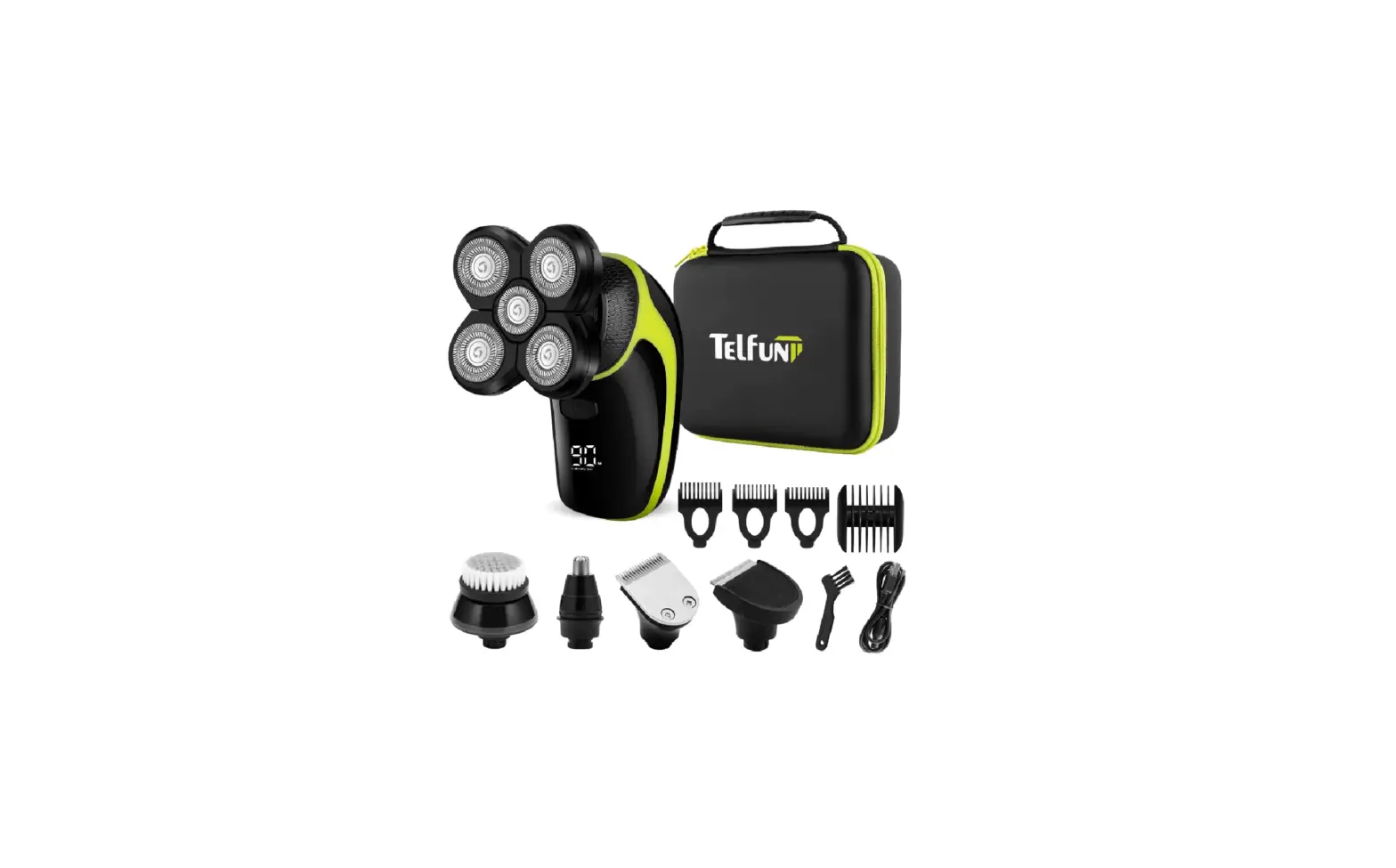 Telfun 5812 Electric Head Hair Shaver User Manual