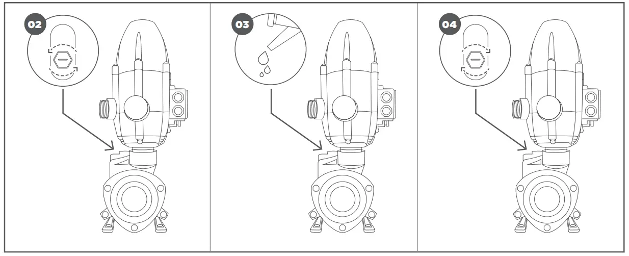 JoJo SKD 2 0 37kW Booster Pump - priming screw