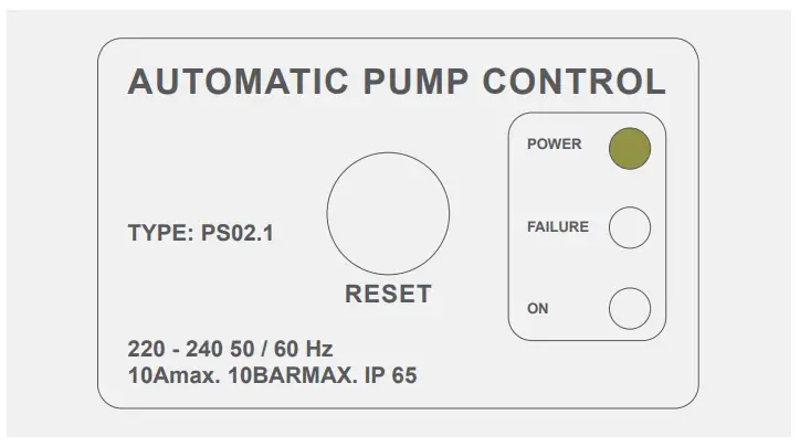 JoJo SKD 2 0 37kW Booster Pump - reset button