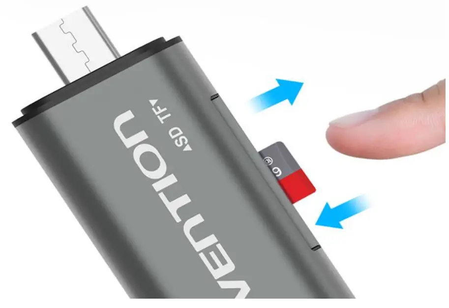 VENTION USB3 0 Multi Function Card Reader Gray Metal Type - Figure 6